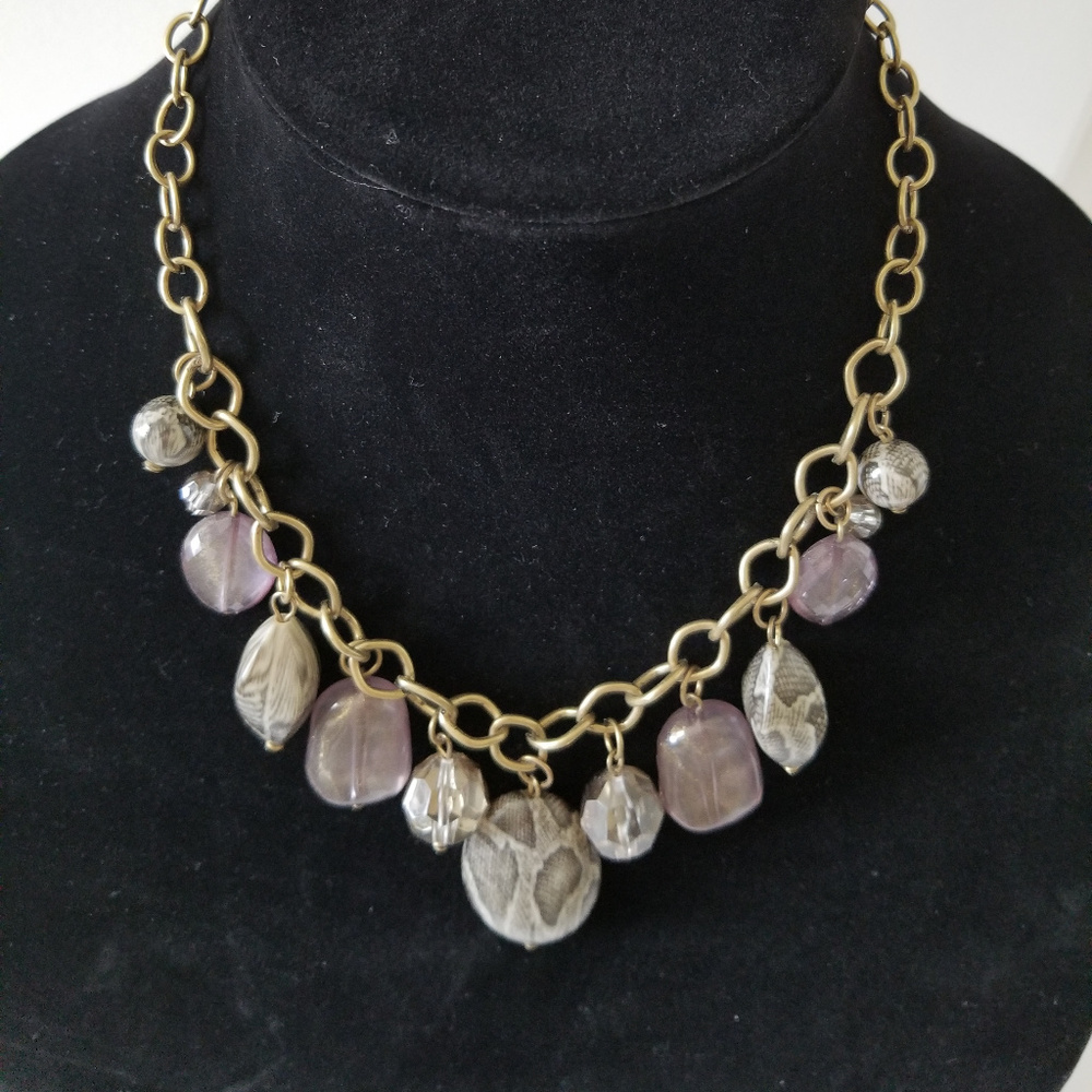GNW Antique Gold and Purple Necklace - NWT